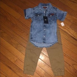 Boys outfit. 7 for all mankind.